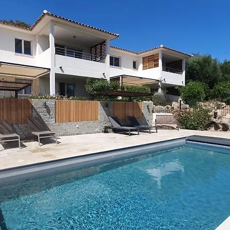 Tres Belle Residence Vue Mer Et Piscine Chauffee - Baccalocation Porto-Vecchio  Exterior photo